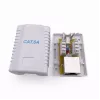Prie sienos montuojamas ekranuotas tinklo lizdas GEMBIRD 1×RJ45 6A kategorijos FTP