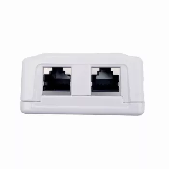 Ant sienos montuojamas ekranuotas tinklo lizdas GEMBIRD Gniazdo natynkowe 2×RJ45 Cat6A FTP