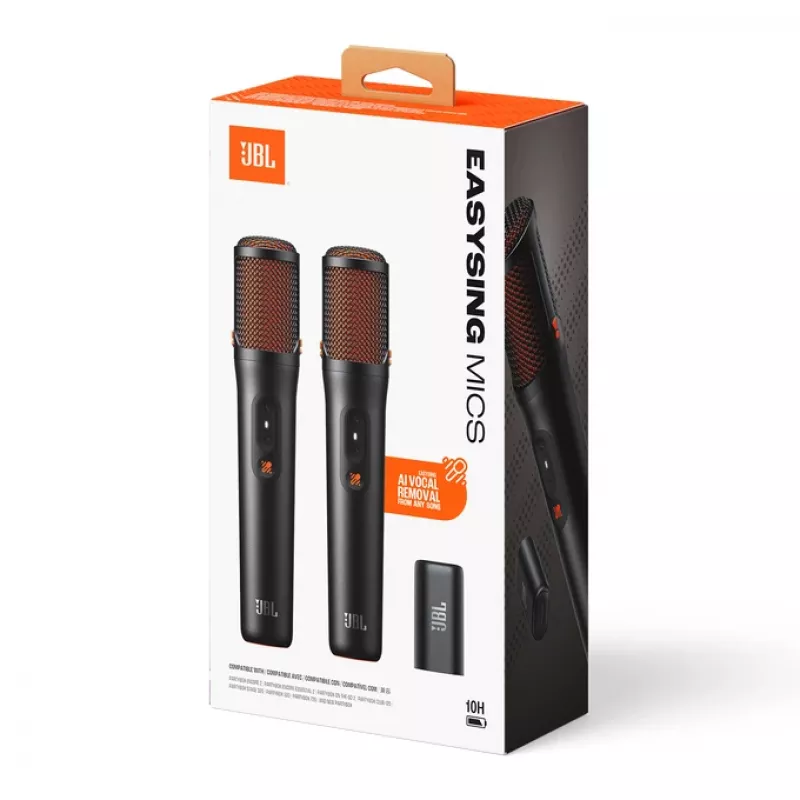 JBL EasySing Mics juodas mikrofonų rinkinys