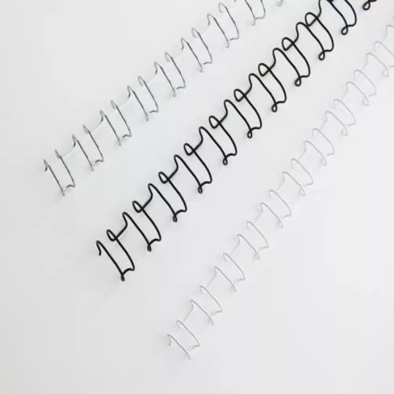 GBC Binding Wires MultiBind 8mm, juoda, 130 lapų, A4, 187 mm, 91 mm, 100 vnt.