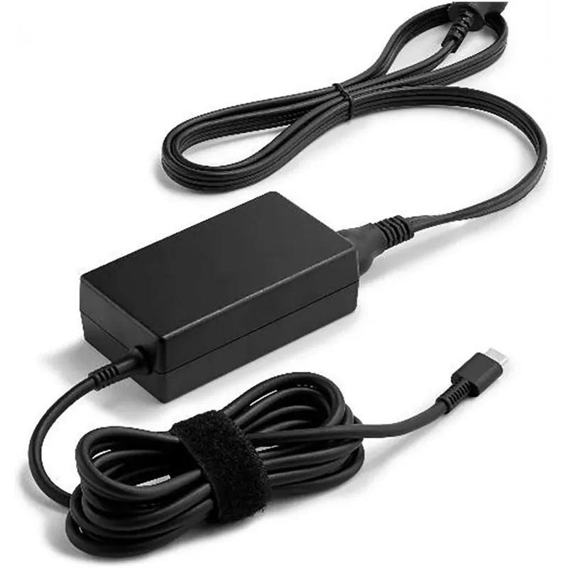 HP 65W USB-C LC maitinimo adapteris vidaus naudojimui nešiojamųjų kompiuterių maitinimo šaltinis juodas