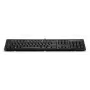 HP 125 laidinė klaviatūra, pilno dydžio USB, membraninė, juoda
