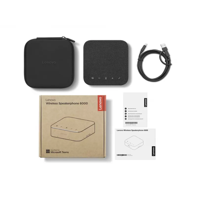 Garsiakalbis Lenovo 4Y71Q47766 — PC, Bluetooth, USB-C, Li-Ion baterija 4215 mAh, juoda