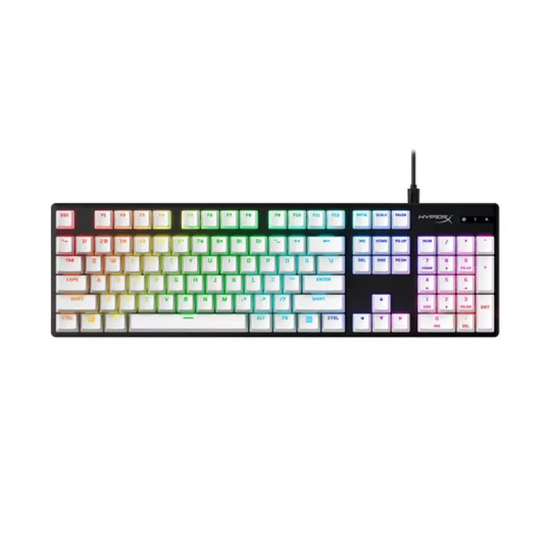 Klaviatūros klavišų rinkinys, HP HyperX Full key Set Keycaps, baltas, suderinamas su HyperX ir dauguma mechaninių klaviatūrų
