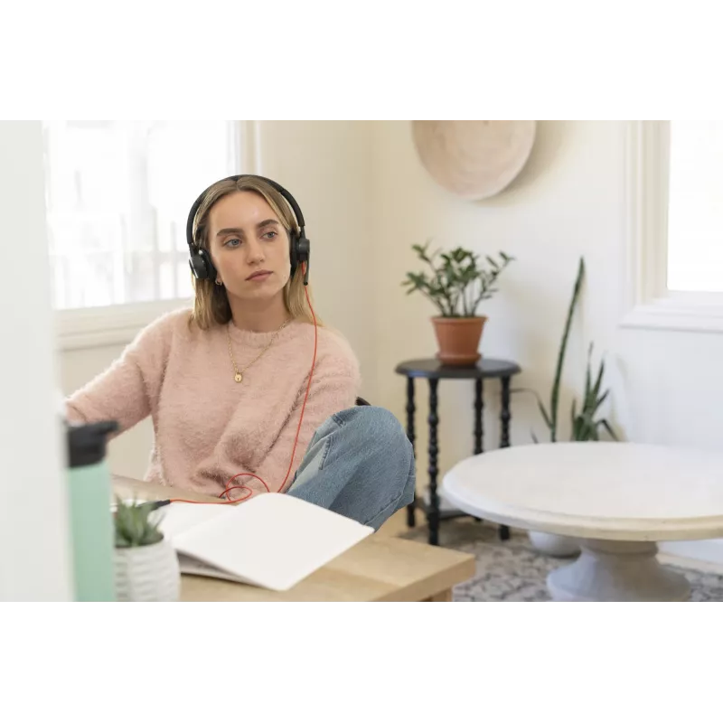 HP Poly Juodawire 8225 USB-C ausinės, laidinės, biurui/skambučių centrui, 185 g, ausinės, juodos