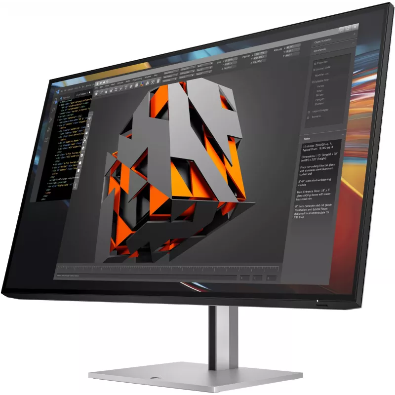 HP Series 7 Pro 31,5 colio 4K Thunderbolt 4 monitorius - 732pk, 80 cm (31,5 colio), 3840 x 2160 pikselių, 4K Ultra HD, LCD, 5 ms, juoda, sidabrinė