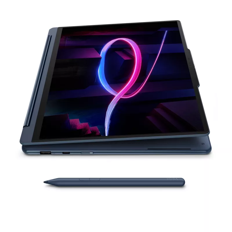 Lenovo Yoga 9 2-in-1 14IPH11 Copilot+ PC Intel Core Ultra 7 355 Hybrid (2-in-1) 35.6 cm (14 colių) jutiklinis 2.8K 32 GB LPDDR5x-SDRAM 1 TB SSD Wi-Fi 7 (802.11be) Windows 11 Home vokiška mėlyna