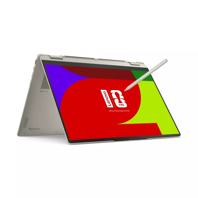 Lenovo Yoga 7 2-in-1 16AGP11 Copilot+ PC AMD Ryzen™ AI 7 445 Hybrid (2-in-1) 40,6 cm (16 colių) jutiklinis 2.8K 16 GB LPDDR5x-SDRAM 1 TB SSD Wi-Fi 7 (802.11be) Windows 11 Home vokiška Seashell (spalva)