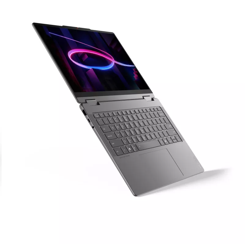 Lenovo Yoga 7 2-in-1 14IPH11 Copilot+ PC Intel Core Ultra 7 355 Hybrid (2-in-1) 35.6 cm (14 celių) jutiklinis ekranas 2.8K 16 GB LPDDR5x-SDRAM 1 TB SSD Wi-Fi 7 (802.11be) Windows 11 Home German Pilka