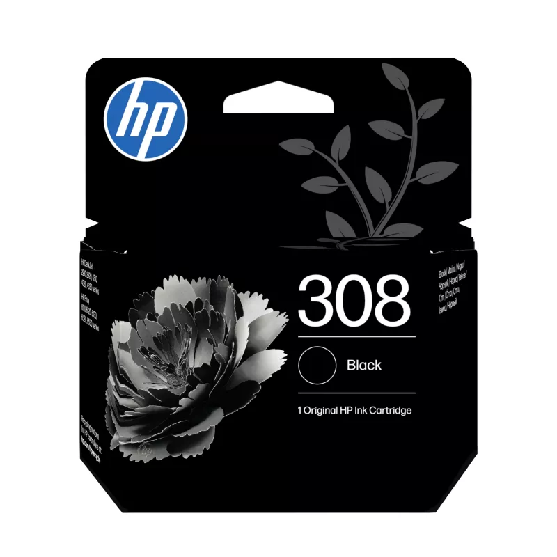HP 308 2-Pack Juoda/Tri-color Originali rašalo kasetė Combo