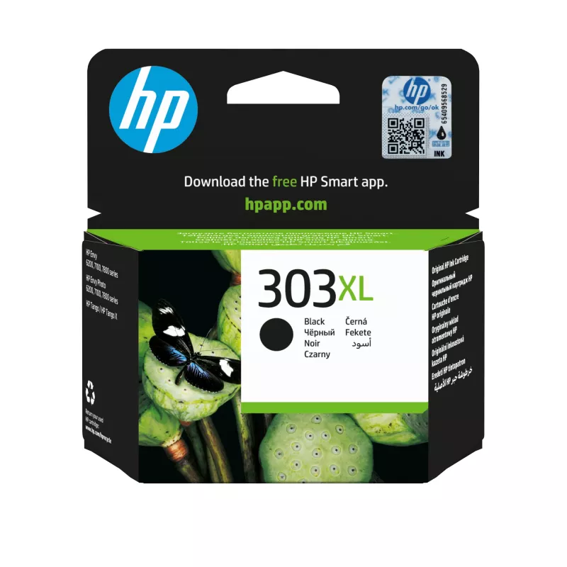 HP 303XL didelio našumo juoda Originali rašalo kasetė