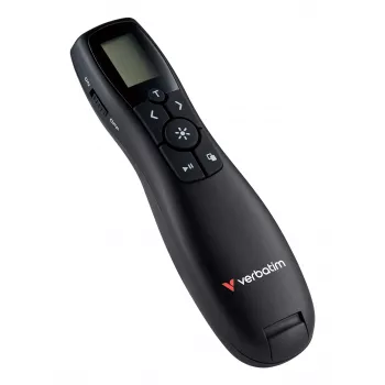 Verbatim Keynote belaidis pateikčių valdiklis su LCD ekranu, RF, USB, 30 m, juodas