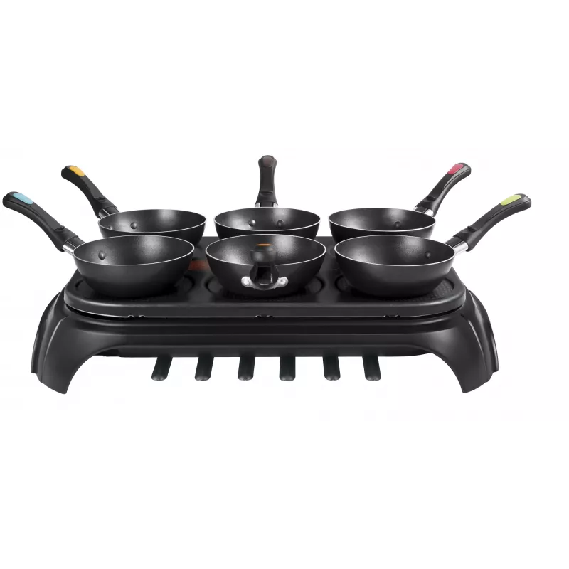 Tefal WokParty Duo PY5828 Juoda, Nerūdijantis plienas 1000 W