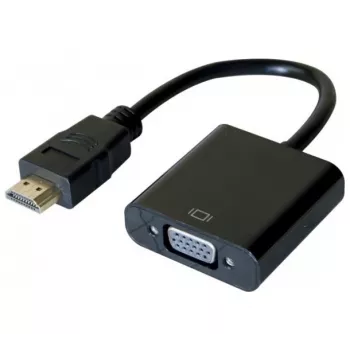 Hypertec 051221-HY vaizdo kabelio adapteris 0,13 m HDMI A tipo (standartinis) VGA (D-Sub) juodas