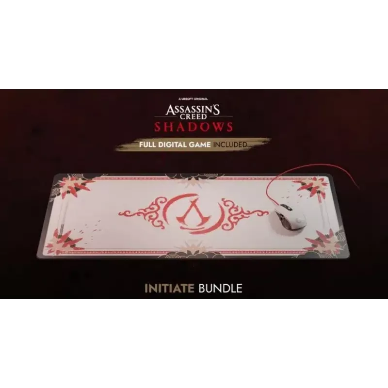 Lexip Assassin’s Creed Shadows „Initiate“ dėžutė PC žaidimo pelė ir kilimėlis