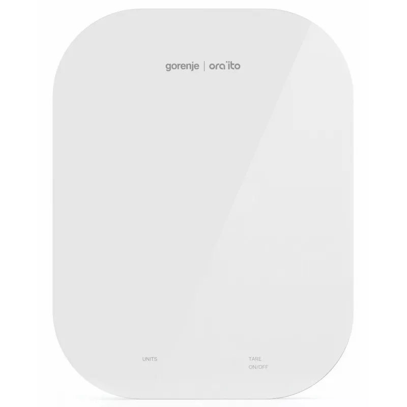 Gorenje KT10ORAW Balta stalviršio stačiakampė elektroninė virtuvinė svarstyklė