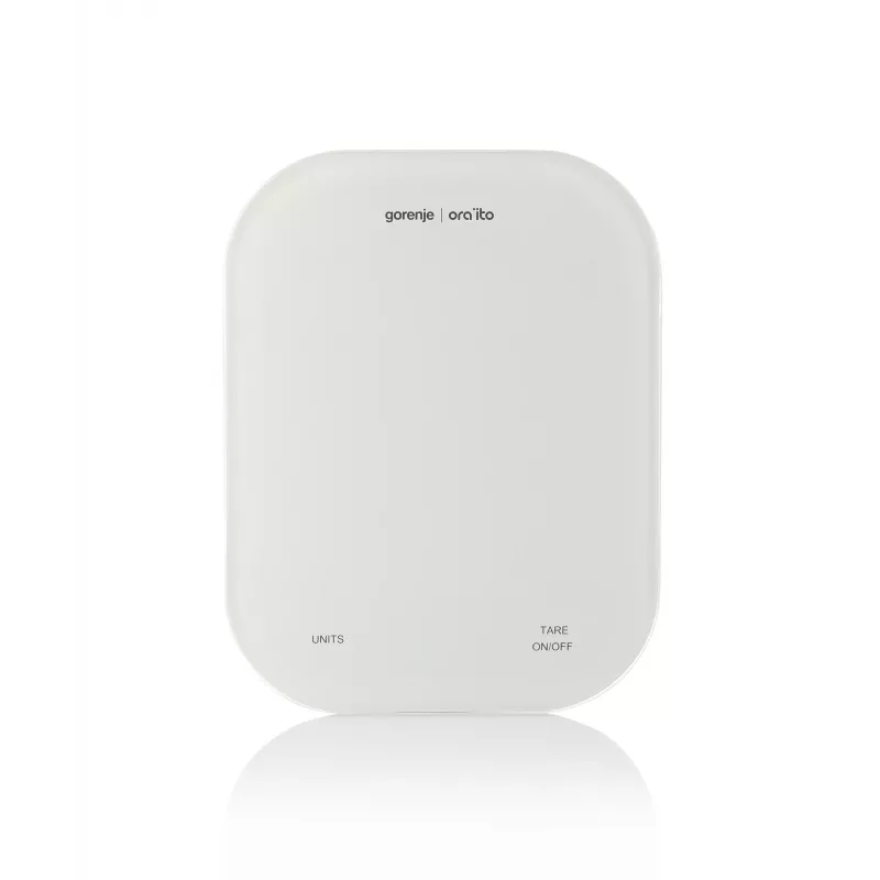Gorenje KT10ORAW Balta stalviršio stačiakampė elektroninė virtuvinė svarstyklė