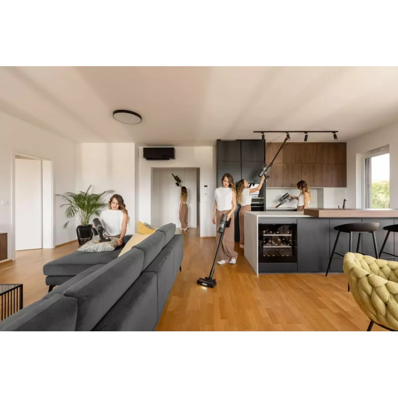 Gorenje SVC296449NMBL 2-in-1 belaidis dulkių siurblys Baterija Sausam valymui HEPA Be maišelio 0,6 L 550 W Antracitas