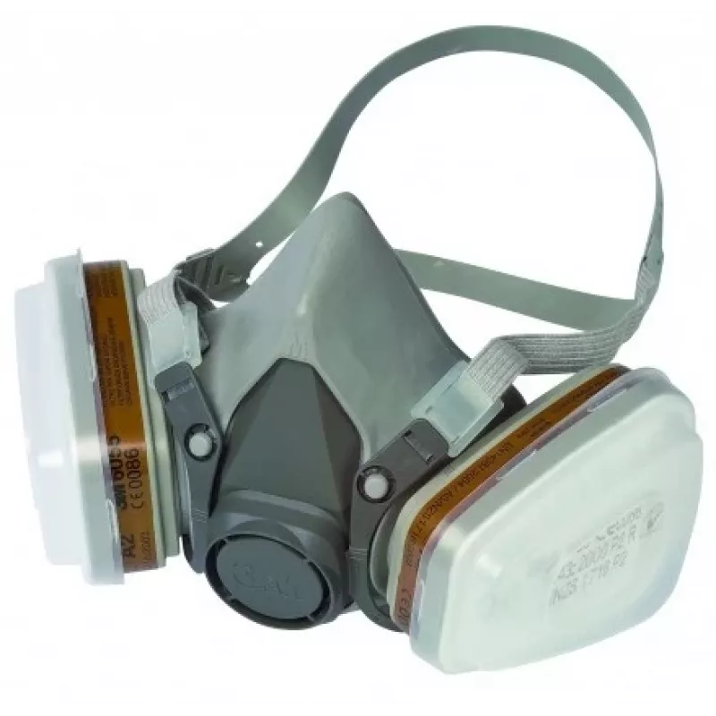 3M 6002C daugkartinio naudojimo respiratorius