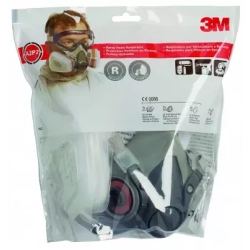 3M 6002C daugkartinio naudojimo respiratorius