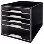 Leitz Desk Cube 5-drawer, 5 stalčiai (-ių), Plastikas, Juoda, 1 vnt., 270 mm, 287 mm