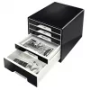Leitz Desk Cube 5-drawer, 5 stalčiai (-ių), Plastikas, Juoda, 1 vnt., 270 mm, 287 mm