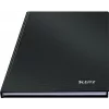 Leitz Notebook Solid Hardcover A5 Ruled 90 gram 80 sheets, Monochromatic, Juoda, A5, 80 sheets, Glossy, 80 g/m²