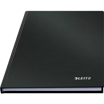 Leitz Notebook Solid Hardcover A5 Ruled 90 gram 80 sheets, Monochromatic, Juoda, A5, 80 sheets, Glossy, 80 g/m²
