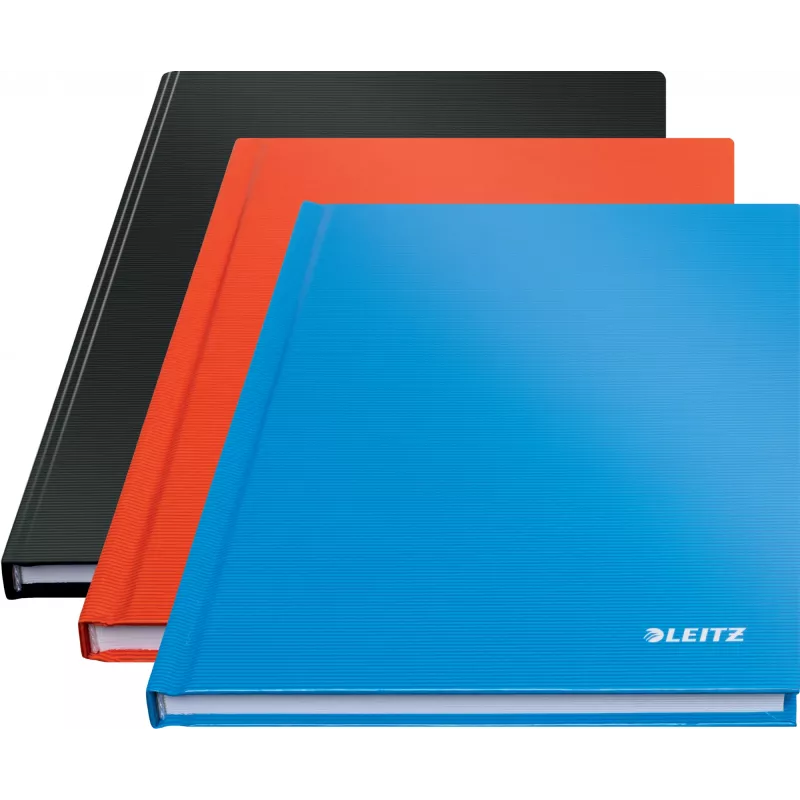 Leitz Notebook Solid Hardcover A5 Ruled 90 gram 80 sheets, Monochromatic, Juoda, A5, 80 sheets, Glossy, 80 g/m²