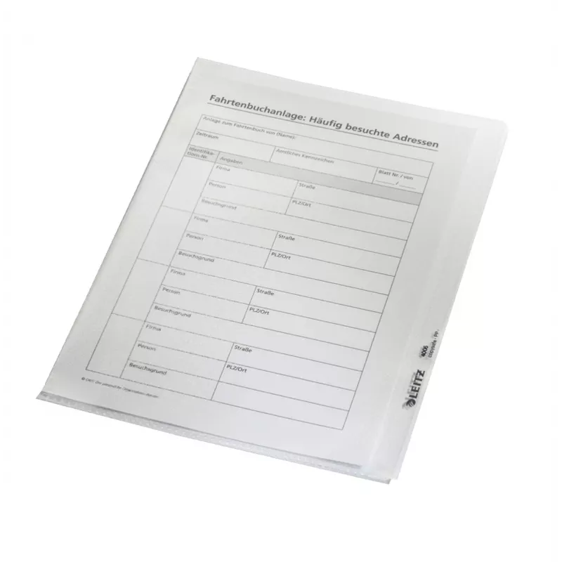 Leitz 41050000 aplankas PVC permatomas A5