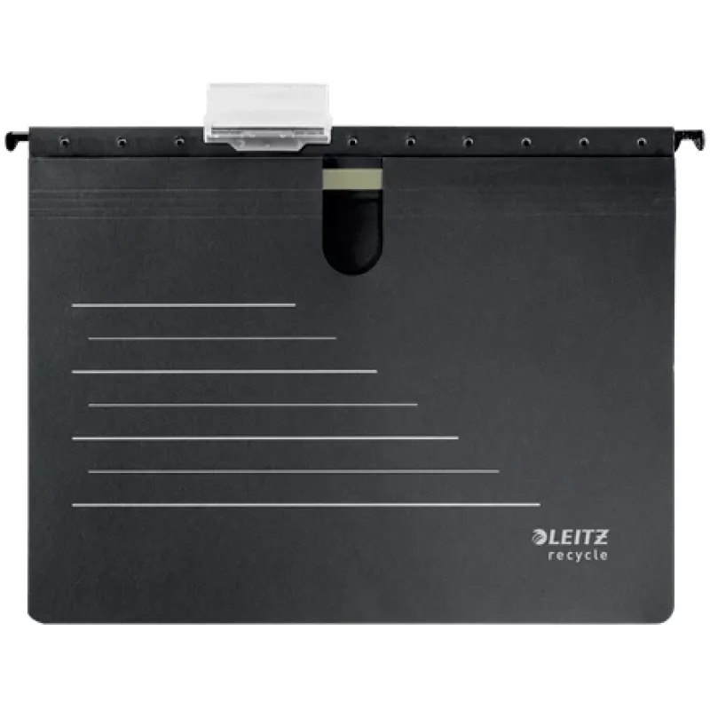 Leitz Alpha® Recycle Card Suspension Binder, A4, juoda, kartonas, 348 mm, 2 mm, 270 mm