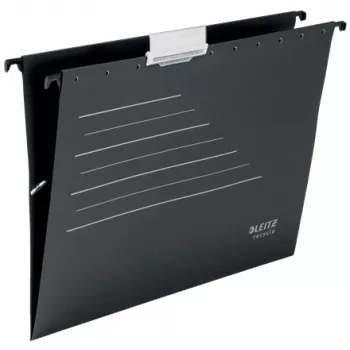 Leitz Alpha® Recycle Card pakabinamas aplankalas, A4, juodas, kartonas, 80 g/m², 150 lapų, 348 mm