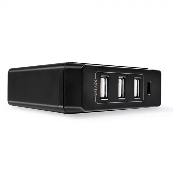 Lindy 4 prievadų USB Type C ir A išmanusis įkroviklis su Power Delivery, 72 W