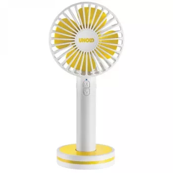 Unold Breezy 86610 rankinis ventiliatorius, balta/geltona