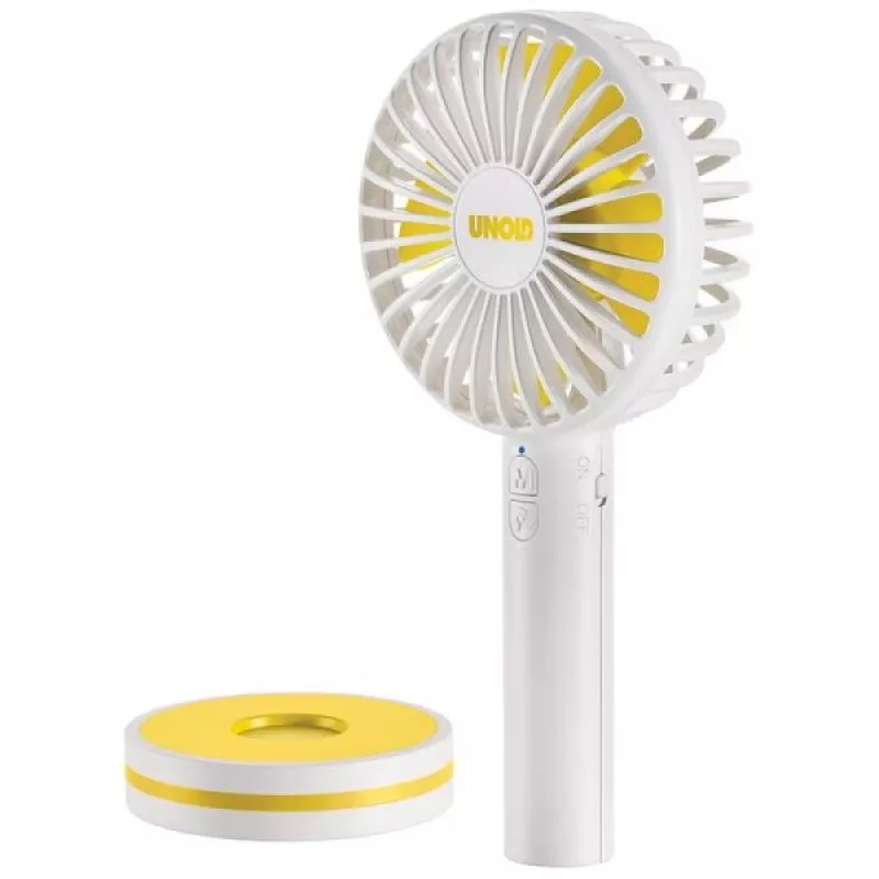 Unold Breezy 86610 rankinis ventiliatorius, balta/geltona
