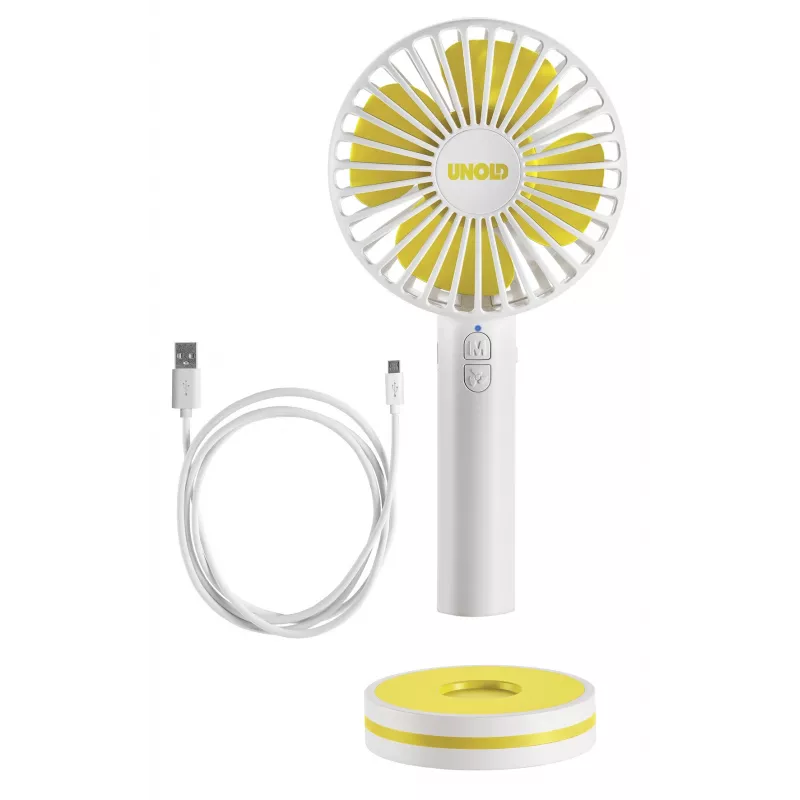 Unold Breezy 86610 rankinis ventiliatorius, balta/geltona