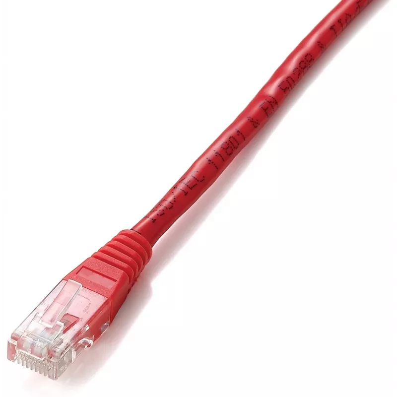 Equip Cat.5e U/UTP komutacinis kabelis, 2,0 m, raudonas, 2 m, Cat5e, U/UTP (UTP), RJ-45, RJ-45, raudonas