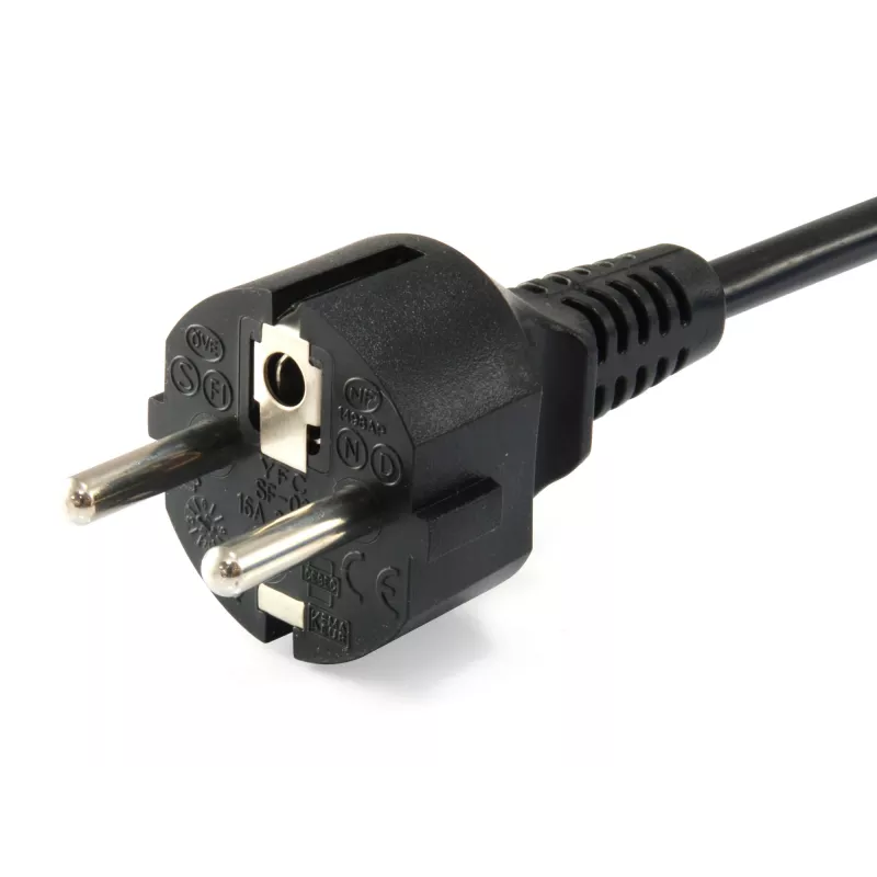 Equip aukštos kokybės maitinimo laidas, C5 į Schuko, 3,0 m, 3 m, C5 jungtis, CEE7/7, H05VV-F3G, 250 V, 2,5 A