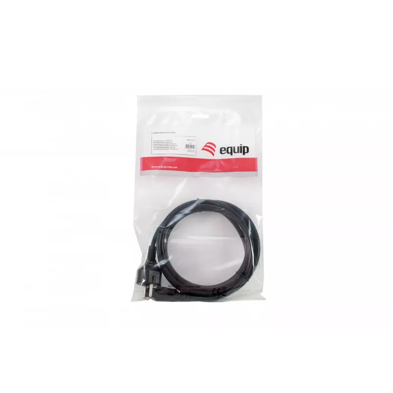 Equip aukštos kokybės maitinimo laidas, C5 į Schuko, 3,0 m, 3 m, C5 jungtis, CEE7/7, H05VV-F3G, 250 V, 2,5 A