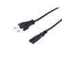 Equip aukštos kokybės maitinimo laidas, C7 į 2 kontaktų Euro, 3,0 m, 3 m, 2 kontaktų, C7 jungtis, H03VVH2-F, 250 V, 2,5 A