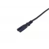 Equip aukštos kokybės maitinimo laidas, C7 į 2 kontaktų Euro, 3,0 m, 3 m, 2 kontaktų, C7 jungtis, H03VVH2-F, 250 V, 2,5 A
