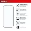 Ekrano apsauga e.v.i. Displex Premium, skirta iPhone 17 Pro Max, su montavimo priedu Mount Master (atspari įbrėžimams ir nešvarumams, skaidri / juoda)