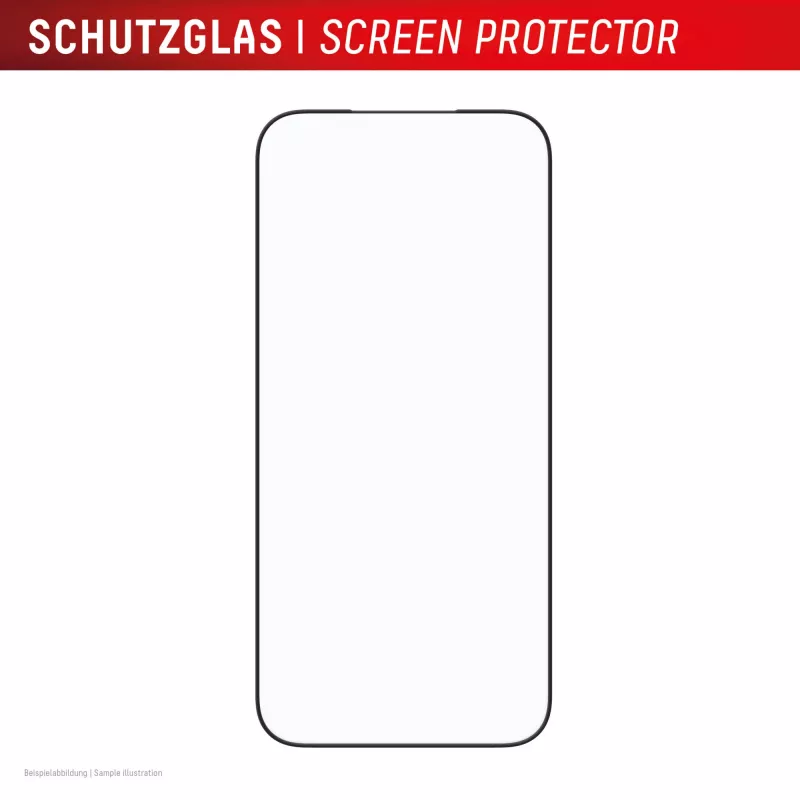 Ekrano apsauga e.v.i. Displex Premium, skirta iPhone 17 Pro Max, su montavimo priedu Mount Master (atspari įbrėžimams ir nešvarumams, skaidri / juoda)