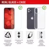 Ekrano apsauginė plėvelė ir dėklas e.v.i. Displex, skirtas Apple iPhone 17, grūdintas stiklas, skaidrus, sausas uždėjimas, atsparus įbrėžimams