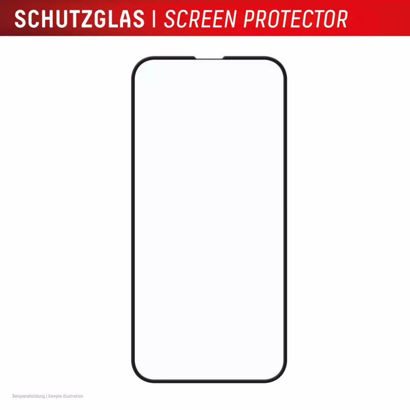 Grūdinto stiklo ekrano apsauga e.v.i. Displex Premium (Full dangtelis, 10H), skirta Apple iPhone 16e/17e