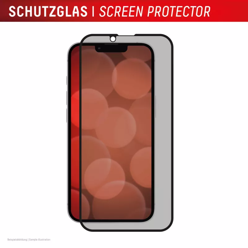 Privatumą užtikrinanti grūdinto stiklo ekrano apsauga e.v.i. Displex (10H), skirta Apple iPhone 16e/17e su privatumo filtru, atspari smūgiams ir įbrėžimams