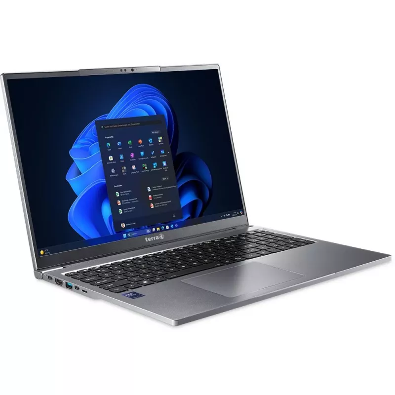 TERRA MOBILE 1671 Intel Core Ultra 5 125U Nešiojamasis kompiuteris 40,6 cm (16 colių) WQXGA 16 GB DDR5-SDRAM 500 GB SSD Wi-Fi 6E (802.11ax) Windows 11 Pro Pilka