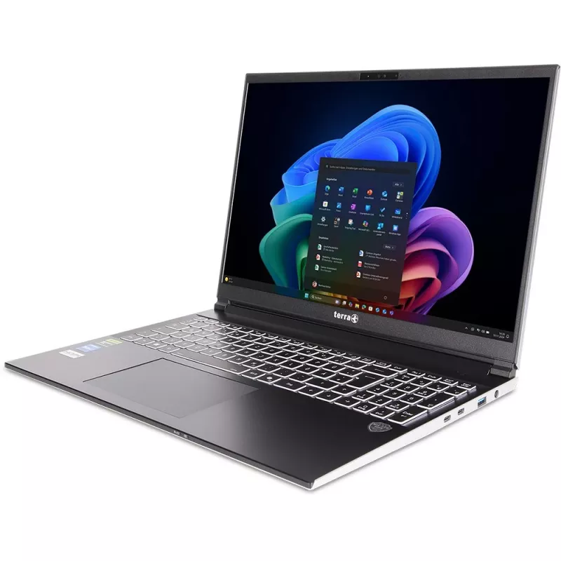 TERRA MOBILE GAMER ELITE 3A AMD Ryzen™ AI 7 350 nešiojamasis kompiuteris 40,6 cm (16 colių) WQXGA 32 GB DDR5-SDRAM 1 TB SSD NVIDIA GeForce RTX 5060 Wi-Fi 6E (802.11ax) Windows 11 Pro sidabrinis