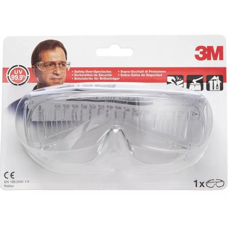 3M VISITOR apsauginiai akiniai Skaidrūs