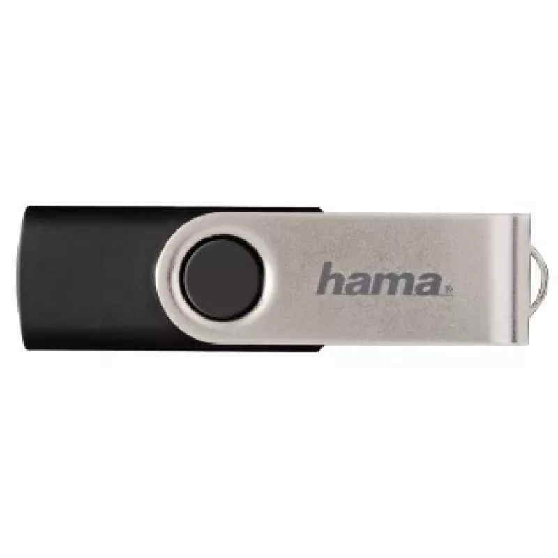 Hama Rotate USB 2.0 32GB USB atmintinė USB Type-A Juoda